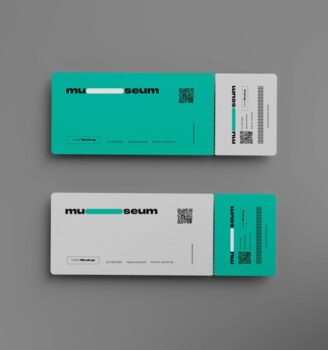 Free PSD | Event ticket mockup