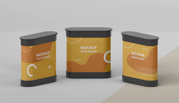 Free PSD | Exhibition stands mock-up assortment