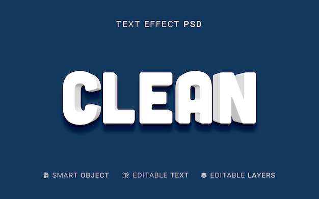 Free PSD | Extrusion style text effect