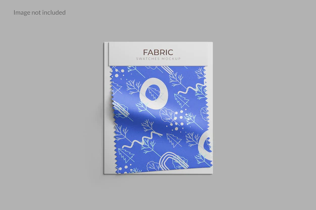 Free PSD | Fabric swatches mockup to showcase your fabric design
