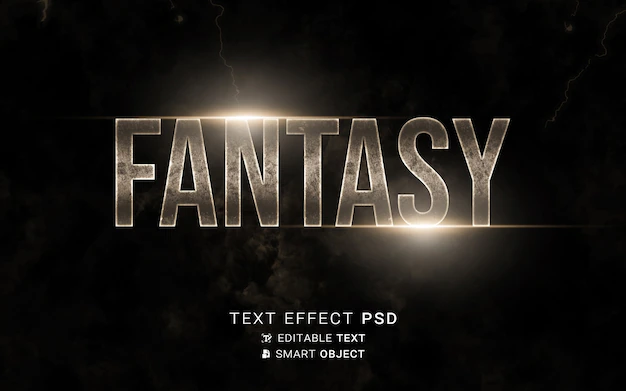 Free PSD | Fantasy text effect design