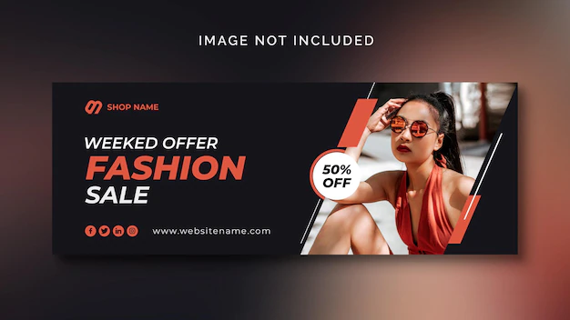 Free PSD | Fashion sales social media banner or social media template