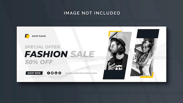 Free PSD | Fashion social media banner or web template