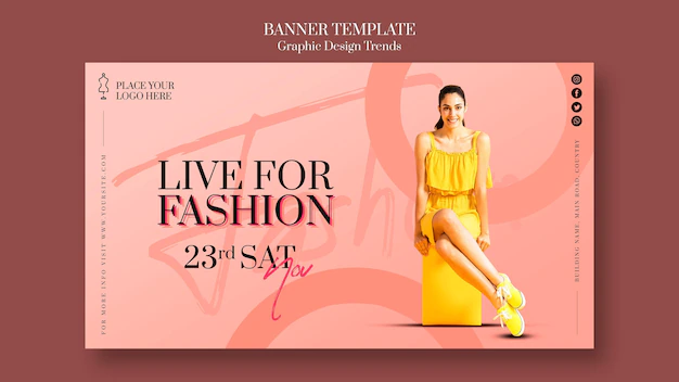 Free PSD | Fashion store banner template
