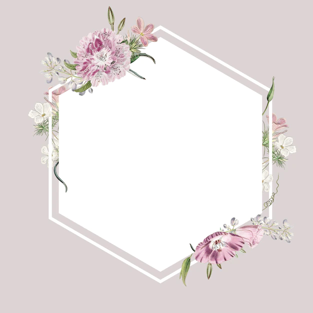 Free PSD | Floral frame design