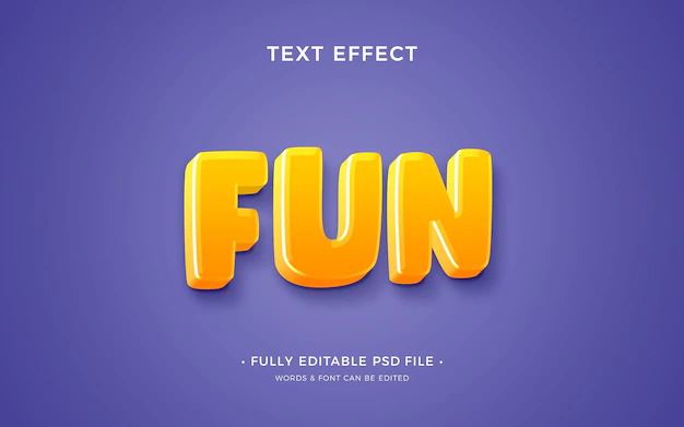 Free PSD | Fun text effect design
