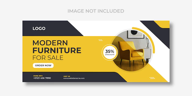Free PSD | Furniture  facebook cover and social media template