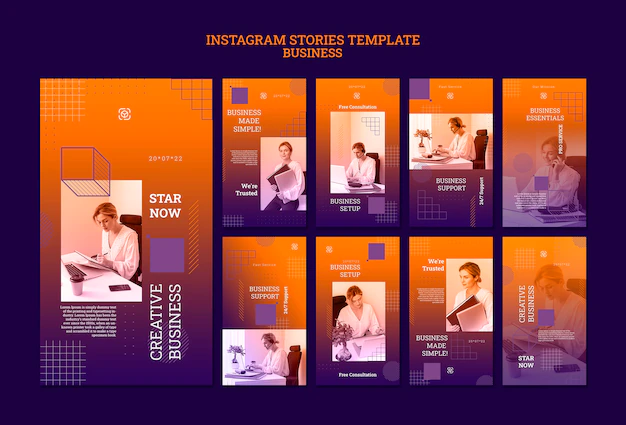 Free PSD | Gradient business template