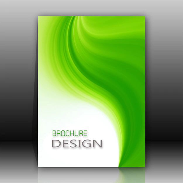 Free PSD | Green and white brochure design