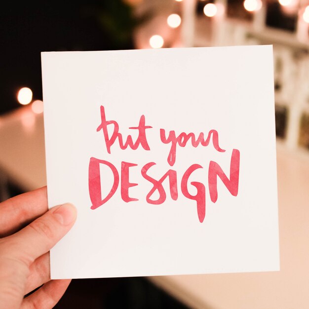 Free PSD | Greeting cards template design