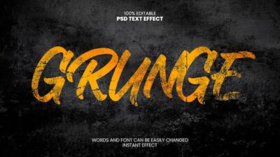 Free PSD | Grunge text effect