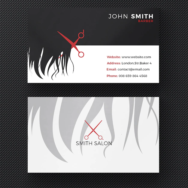 Free PSD | Hair salon business card