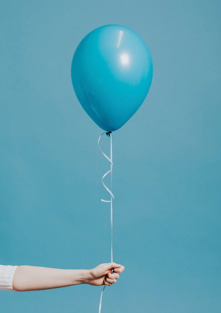 Free PSD | Helium balloon on a string