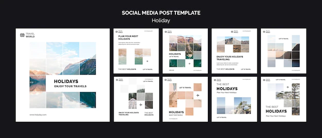 Free PSD | Holiday social media post template