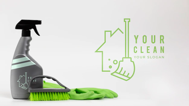 Free PSD | House cleaning products and equipment