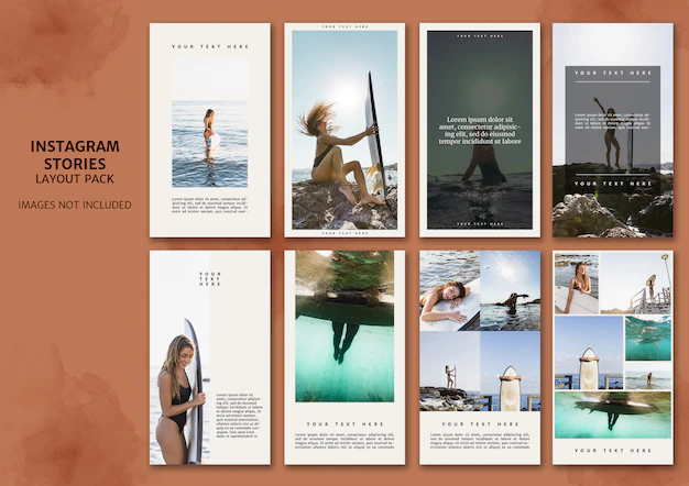 Free PSD | Instagram stories layout pack