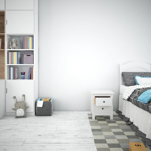 Free PSD | Interior children bedroom design