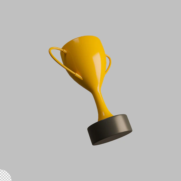 Free PSD | Isolated 3d trophy icon
