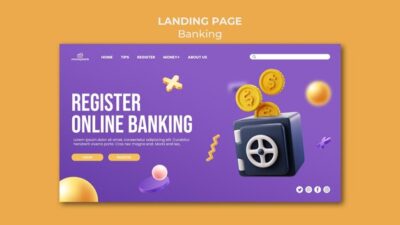 Free PSD | Landing page for online banking and finance