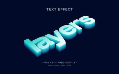 Free PSD | Layers text effect