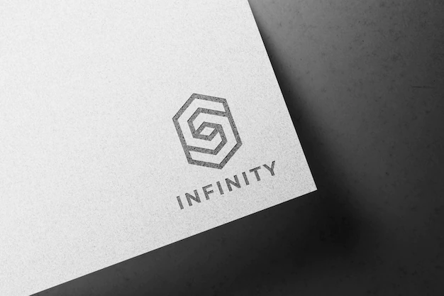 Free PSD | Logo mockup on white paper