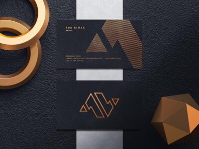 Free PSD | Luxury business card mockup template