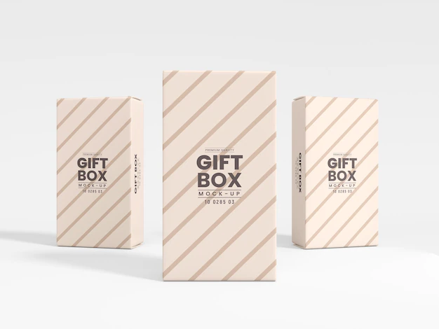 Free PSD | Luxury gift box branding mockup