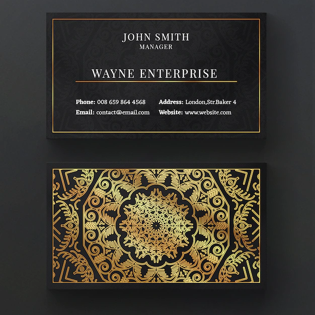 Free PSD | Luxury mandala business card