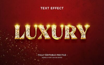 Free PSD | Luxury text effect