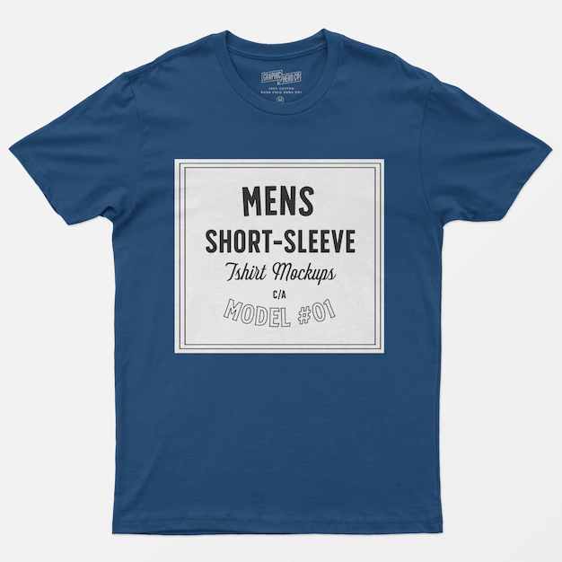Free PSD | Mens short sleeve t-shirt mockups