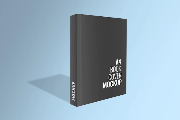 Free PSD | Minimal cover book mockup