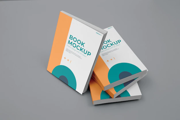 Free PSD | Minimalist book mockup design