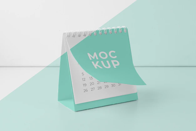 Free PSD | Minimalist mock-up calendar assortment