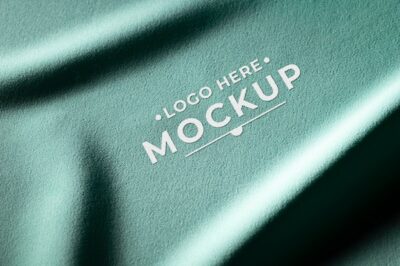 Free PSD | Minimalist smooth material texture mock-up