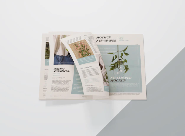 Free PSD | Mock-up for newspaper