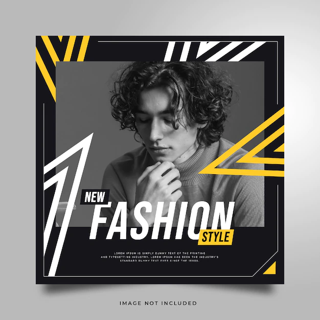 Free PSD | Modern fashion social media instagram post template