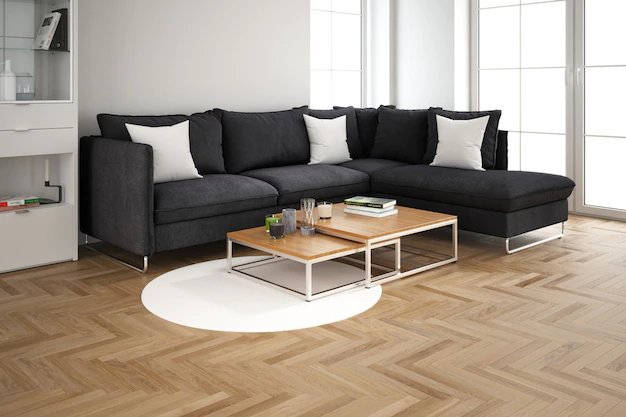 Free PSD | Modern interior design of living room
