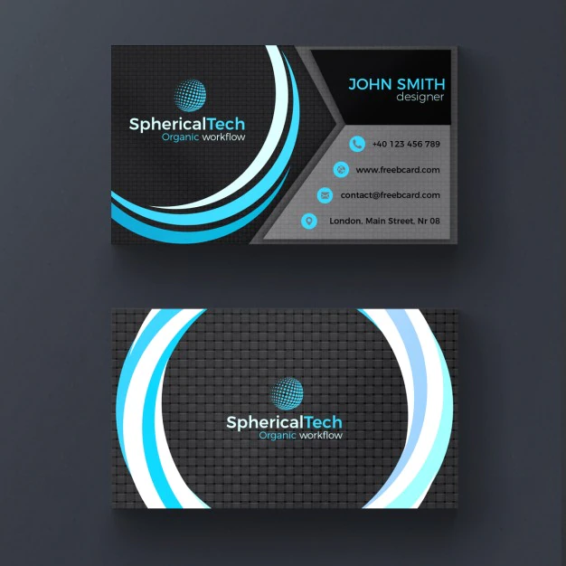 Free PSD | Modern spherical business card