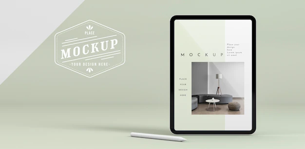 Free PSD | Modern tablet with screen mock-up