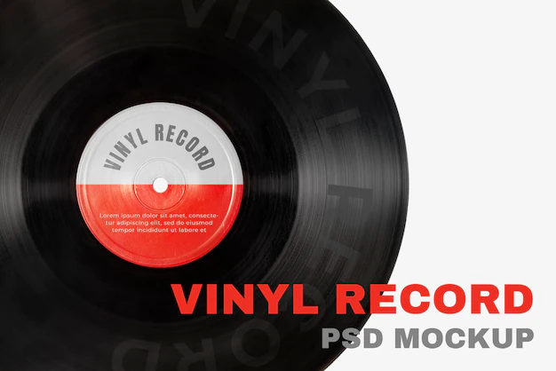 Free PSD | Music vinyl record mockup psd for artists