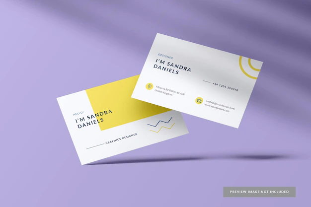 Free PSD | New modern business card mockup