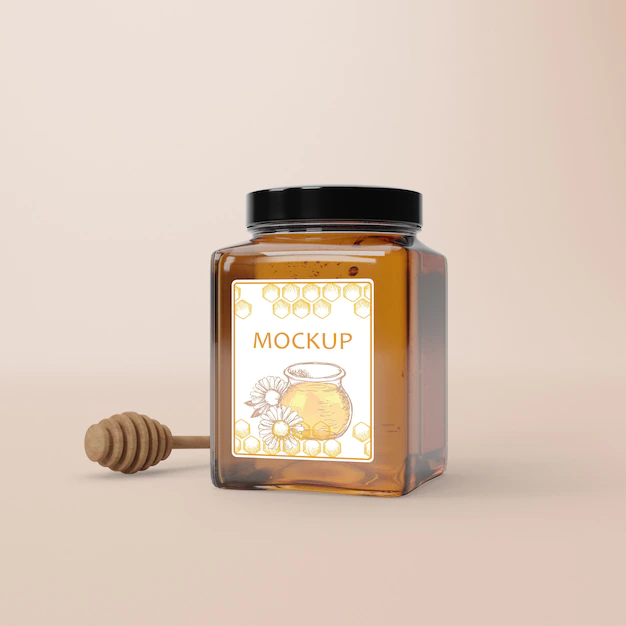 Free PSD | Organic honey product