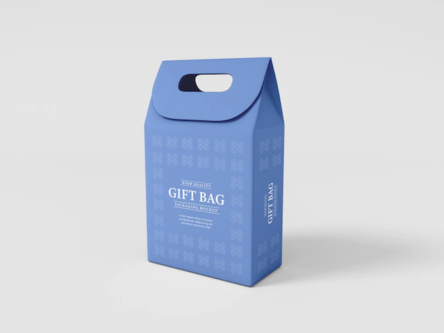 Free PSD | Paper gift bag packaging mockup