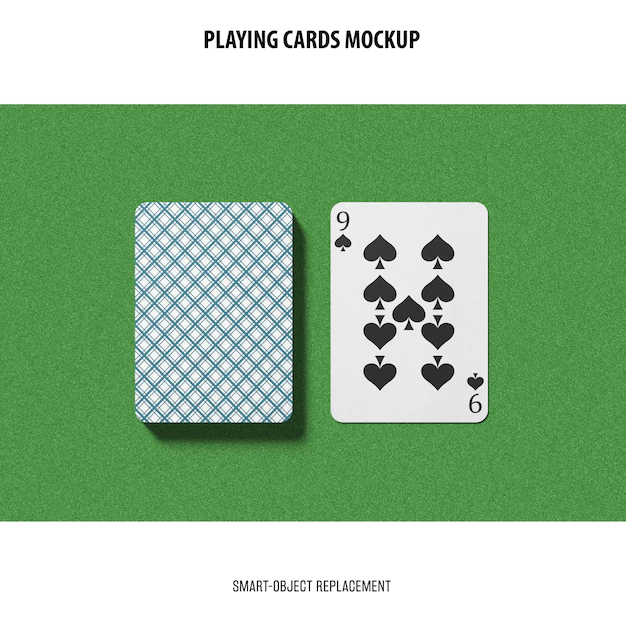 Free PSD | Playing cards mockup