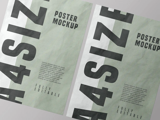 Free PSD | Poster mockup design psd