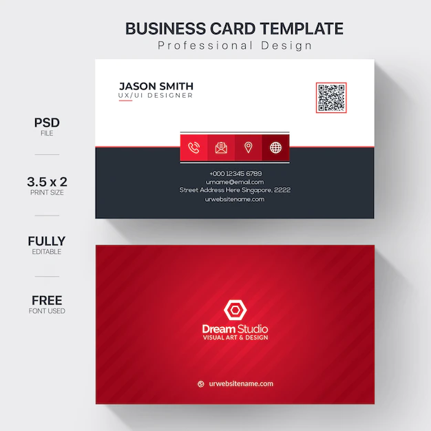 Free PSD | Professional business card mockup