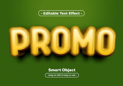 Free PSD | Promo-text-style-effect