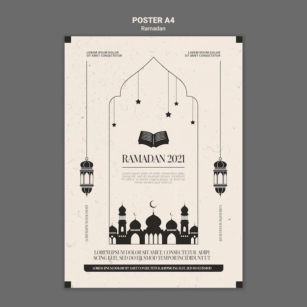 Free PSD | Ramadan event poster template