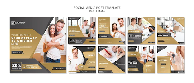 Free PSD | Real estate social media post