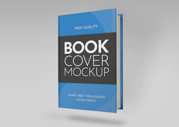 Free PSD | Realistic book cover mockup